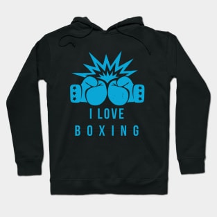 i love boxing Hoodie